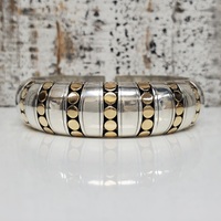 .925/18K John Hardy DOT Collection Cuff Bracelet