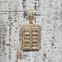 14K Diamond Cluster Pendant