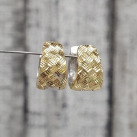 18K Textured Earrings 