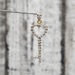 14K Diamond Key Pendant