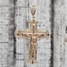 14K Crucifix Cross Religious Pendant 