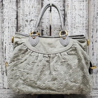 Louis Vuitton Denim Cabby Gray Bag