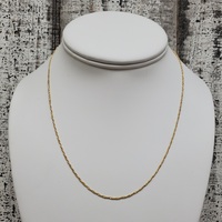 14K Thin Rope Style Chain Necklace