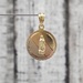 14K TriColor Virgin Mary / Guadalupe Religious Circular Pendant