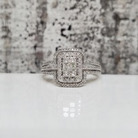 Keepsake 10K Diamond Cluster Ring