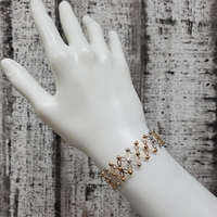 14K TriColor Fancy Adjustable Ring + Bracelet