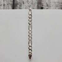 BRAND NEW 8" Silver Figaro Bracelet 