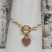 14K Fancy Bracelet w/ Heart Charm