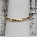 14K Textured Hinged Bangle Bracelet 