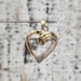 14K Diamond Heart Shaped Pendant