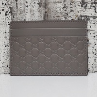 Gucci Card Holder Microguccissima Gray