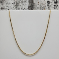 14K Box Link Necklace