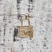 14K Lock and Key Pendant w/ CZ