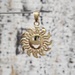 14K Sun Smiley Face Pendant